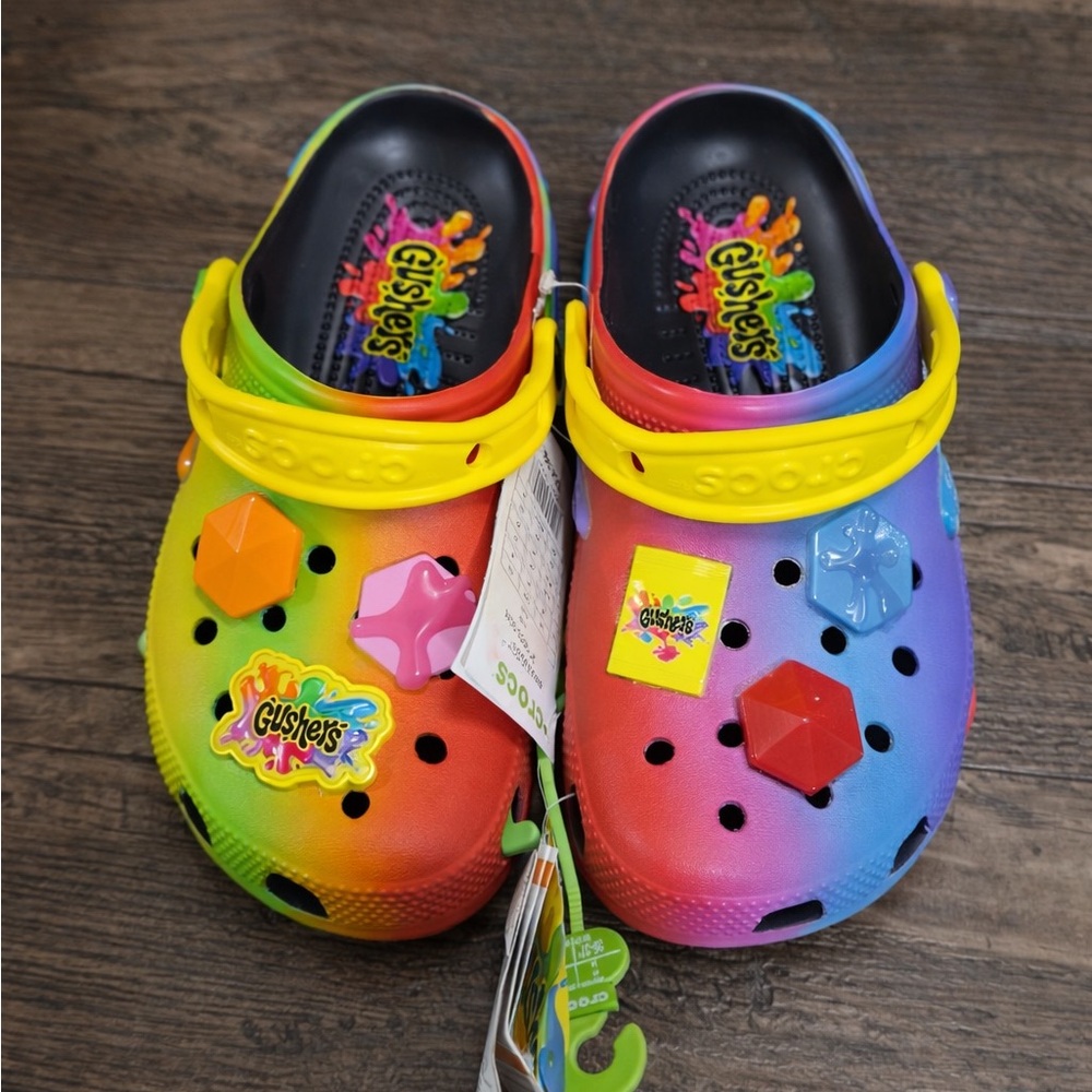 Crocs Gushers Classic Clogs with Charms